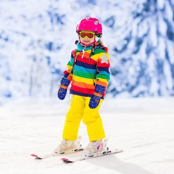 Skihandsker Sjovt tryk til drenge og piger Vandtæt vindtæt