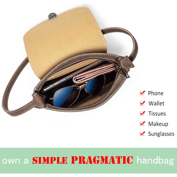 Liten stöldskyddslås dam crossbody väska, dam handväska dam