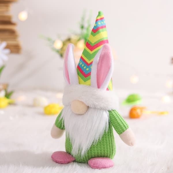 2 st Påskhare Tomtar, Handgjorda Plysch Vår Tomte Påsk Tomtar Dekor