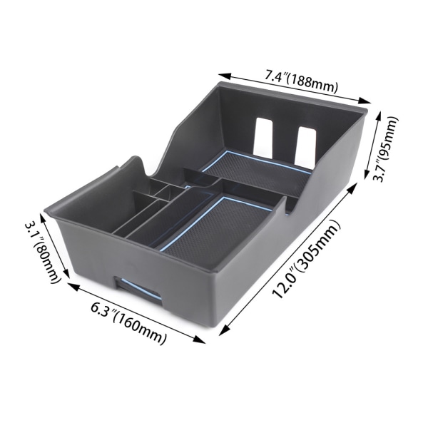 （Silikon） Center Console Organizer Case med Myntkort Solglasögon