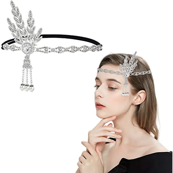 20-luvun pääpanta, 20-luvun Gatsby-kruunu, pääpanta, Gatsby Flapper Vintage