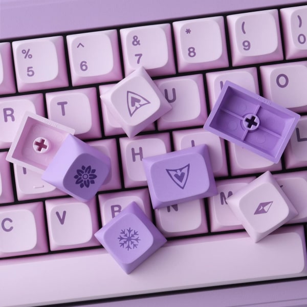 PBT Keycaps 143 Keys XDA Profil Dye-Sublimation Søde Keycaps Heks Emilia Keycaps Brugerdefinerede Keycaps til Cherry Gateron MX Switches Mekaniske Tastaturer