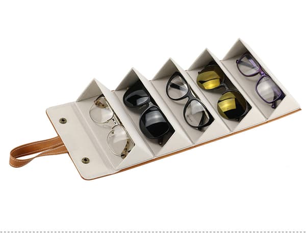 Solbriller Organizer 5 Slots Rejse Brilletui Til Flere Par