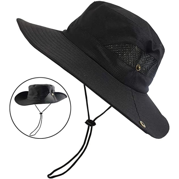 Åndbar bred hat udendørs UPF 50+ solbeskyttelsesnet Safari C