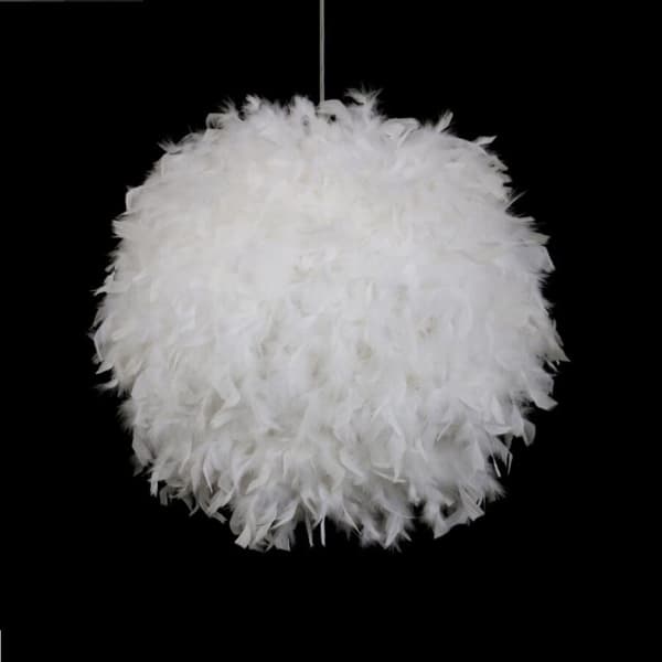 Fjer Pendellampe, Moderne 30CM Kugle Lysekrone, E27 Ceilin