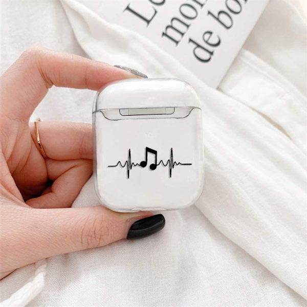 Transparent Hard Case Kompatibel for AirPods 1 & 2 Ultra Thin PC