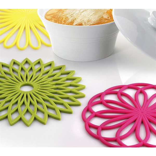 Silikonunderlag - Trivet-matte - Kjøkkenunderlag for gryter/varme disker