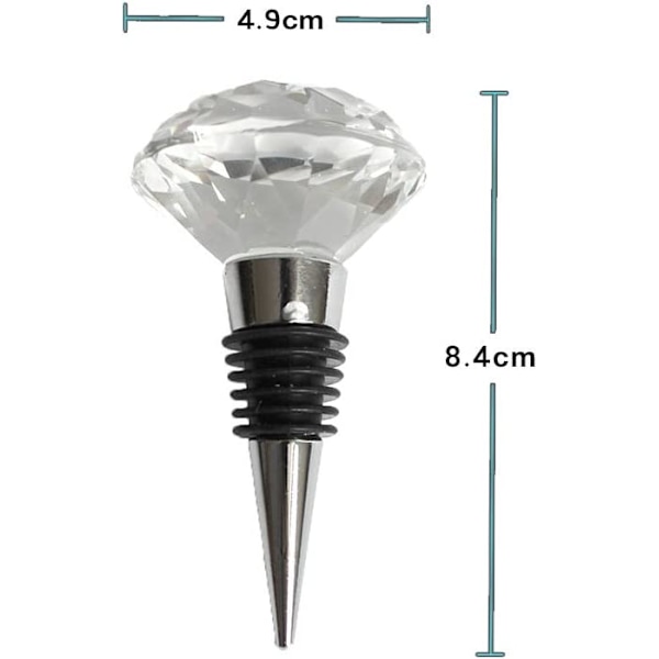 Universal flaskestopper 'Retro' Design laget av glass - Stopper