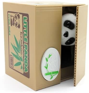 Stjäla sparbössa, spargris för barn, Panda sparbössa, spara M
