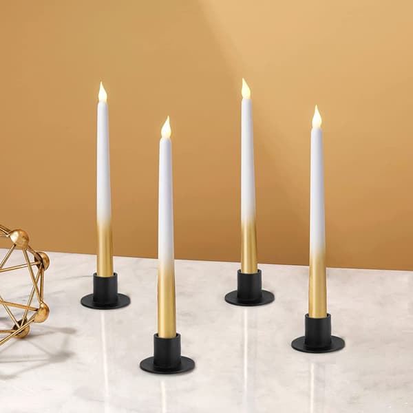 4 stk. sorte lysestaker Retro lysestakeholder Farmhouse De