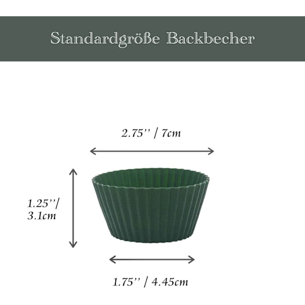 Silikone Muffinforme - 4 Farver - Non-Stick - BPA-fri - Opvaskemaskine