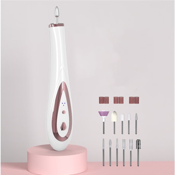 Kynsiviila (vaaleanpunainen, 11,9 * 2,6 * 2,7 cm), 11 in1 Professional Electric