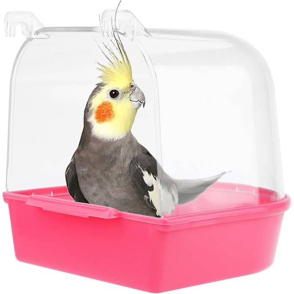 Bird Bathtub,Hanging Bathtub Bird Cage Supplies with Hooks, Parr