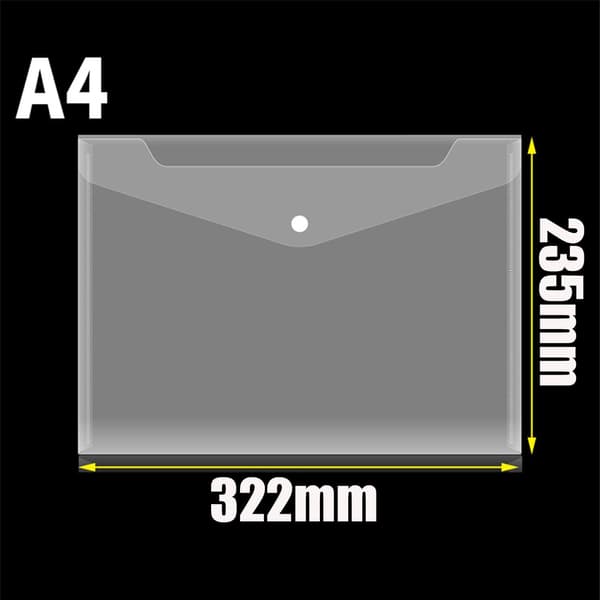 Dokumentmappe - Transparent - 32,5-23,5 cm - 5 stk.