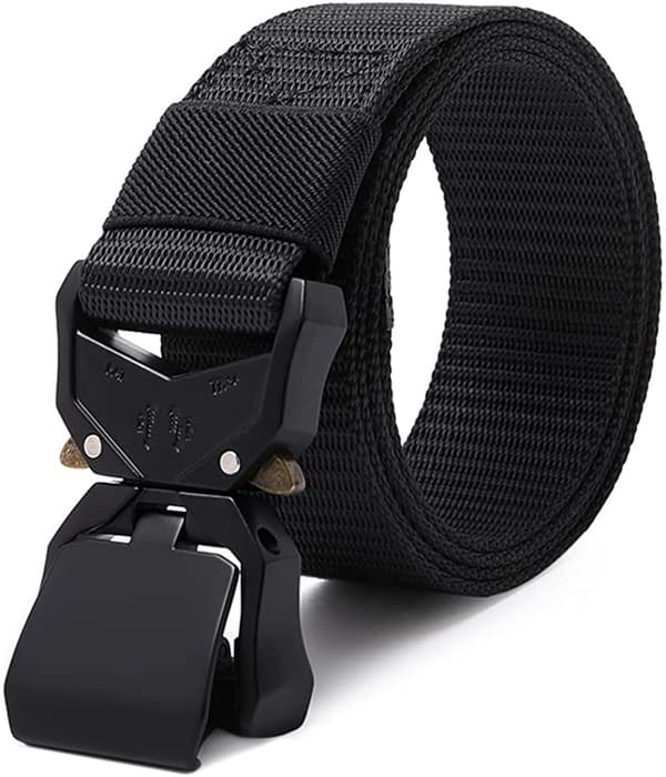Taktisk bælte, militær vandrebælte 1,5\" nylon webbing arbejdsbælte