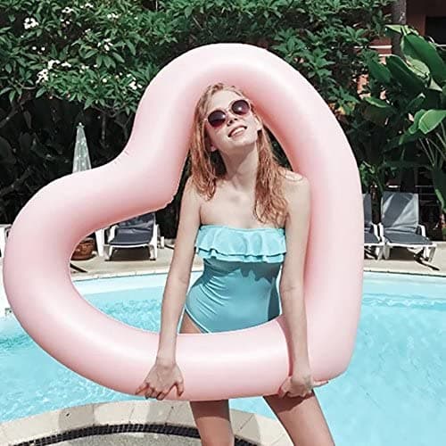 Pink Hjerteformet Poolbøje - Til Voksne og Børn