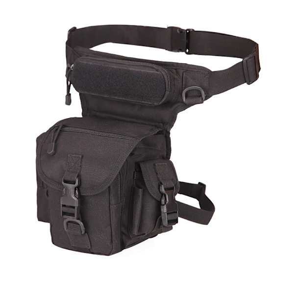 Herr Drop Leg Bag Multifunktionell Verktygsväska Vattentät Canvas Hikin