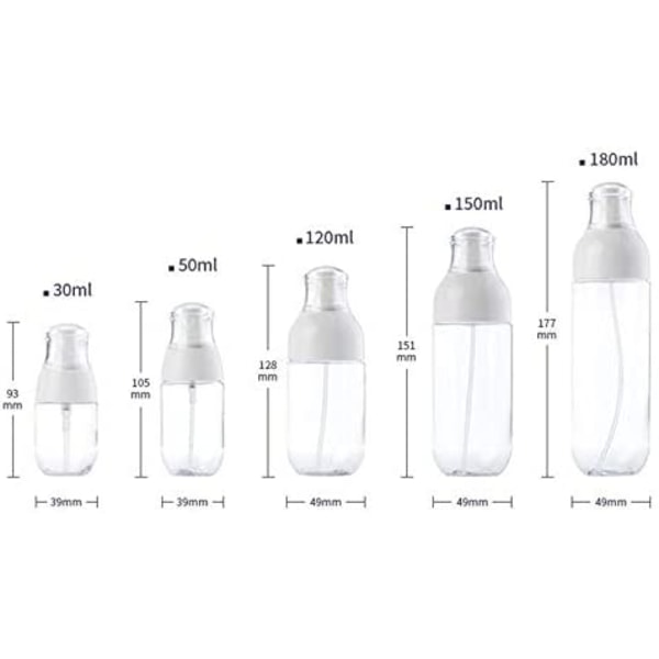 Glass Spray Bottle Tom Sprayflaske 150ML Tom Sprayflaske