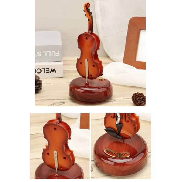 Kreativ speldosa, möbelprydnader, retro musikinstrument