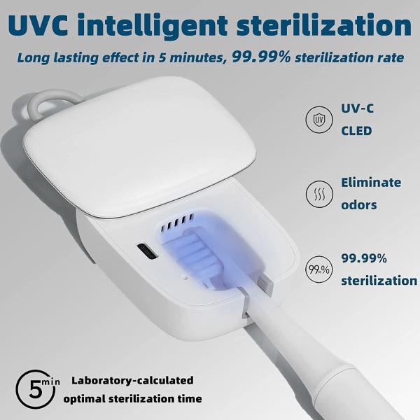 Oppladbar tannbørste UV-lys reisesanitizer