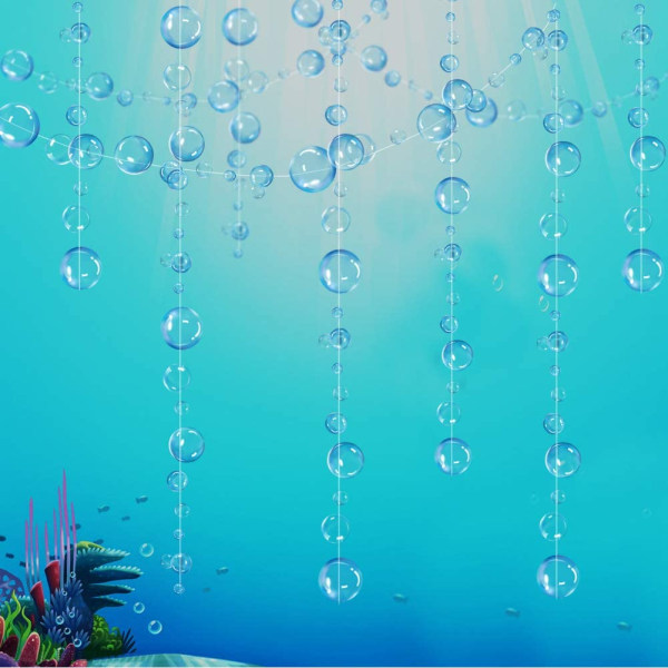 4 Strings Flat Under the Sea Blue Bubble Garlands Little Merille