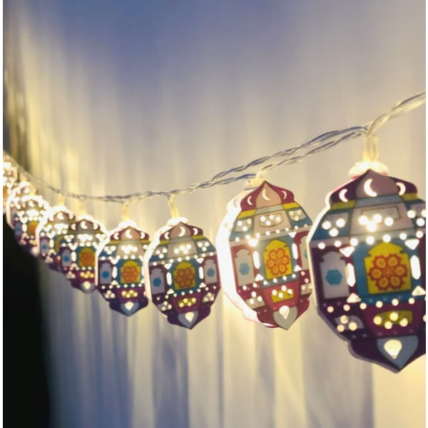 LED Moon Palace Lantern Gurban Festival Lantern String Color