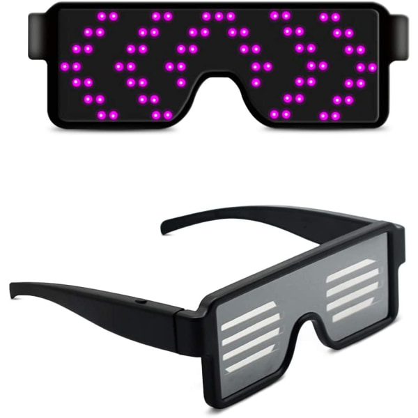 LED trådløse briller Festpynt USB Genopladelig 11 Patte