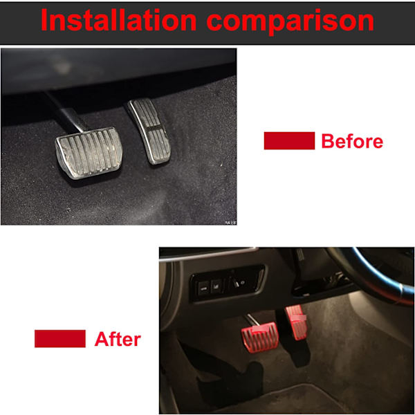 Pedalöverdrag i aluminiumlegering för Jaguar XE F Pace XEL E PEAC