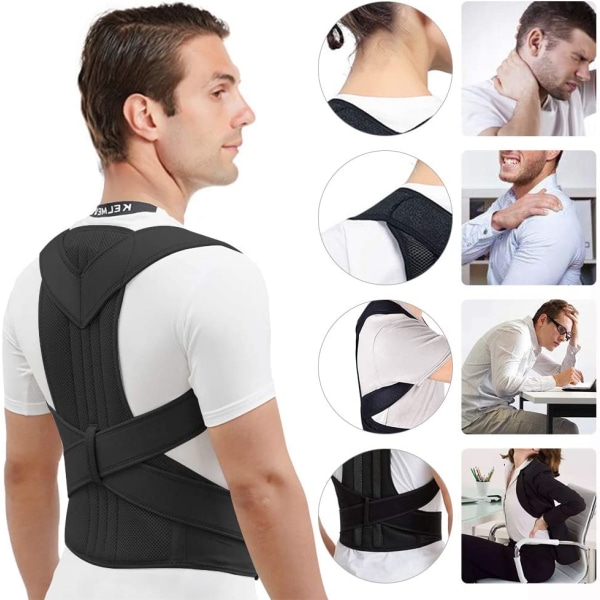 Posture Corrector til mænd og kvinder, rygstøtte og rygpostu