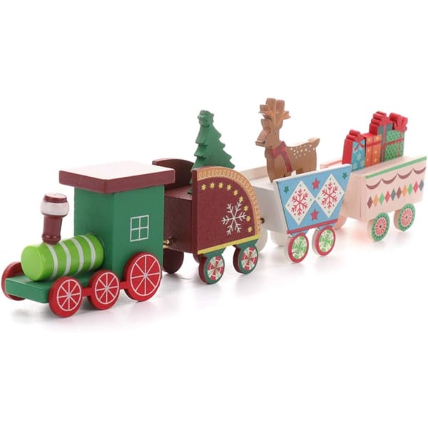 Joulujuna maalattu puinen joulukoristeen lasten lahja