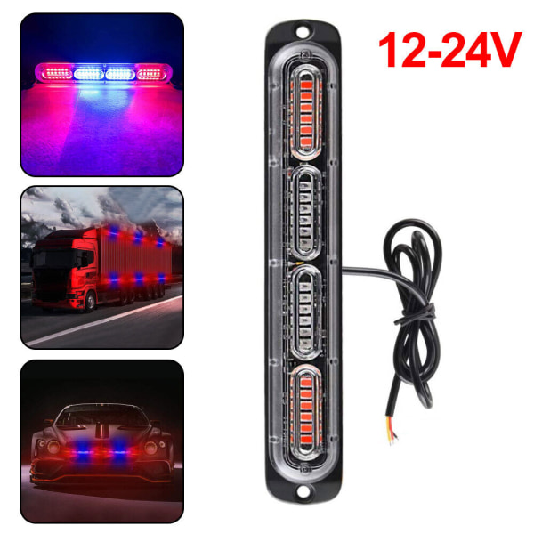 24LED Bil Lastbil Nød Advarsel Fare Blink Strobe Lys