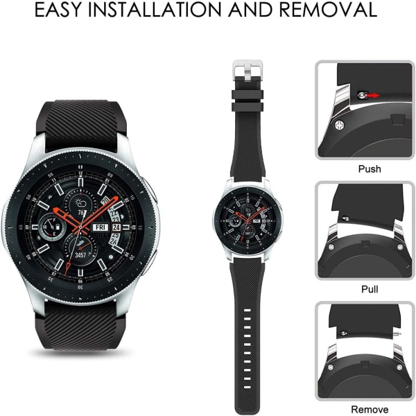 Kompatibel med Strap Galaxy Watch 3 45mm/Gear S3 Frontier/Classi