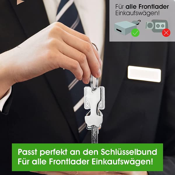 Metall handlekurv token nøkkel - handlekurv token - flyttbar