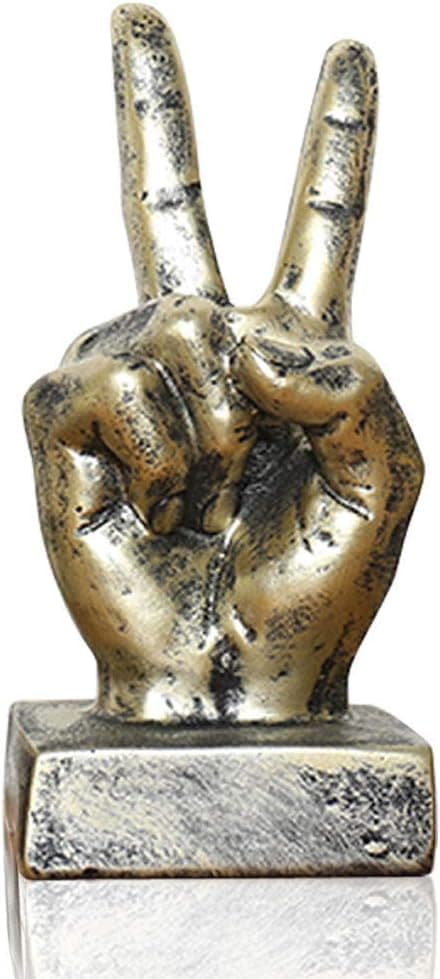 Guld Polyresin Handgest Handskulptur Dekoration