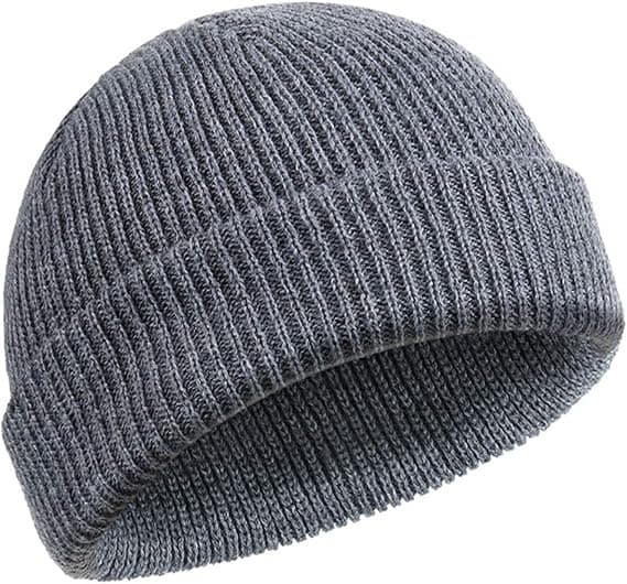 (Harmaa) Miesten, Hat Baseball Cap Trawler Hat Watch Cap Cuffed Skull Ha