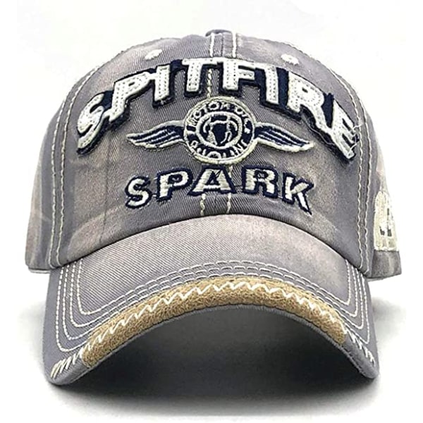 Cap Retro Baseball Cap Unisex Justerbar Metallspenne