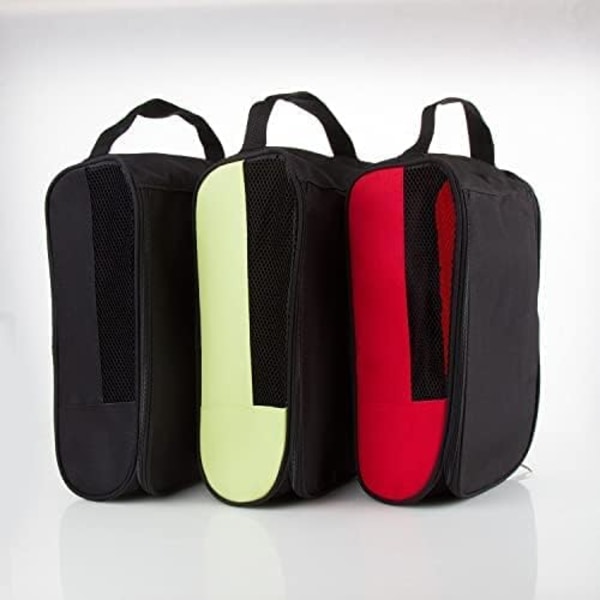 Golfskotaske (sort og rød), golfskotaske til mænd/kvinder, lynlås