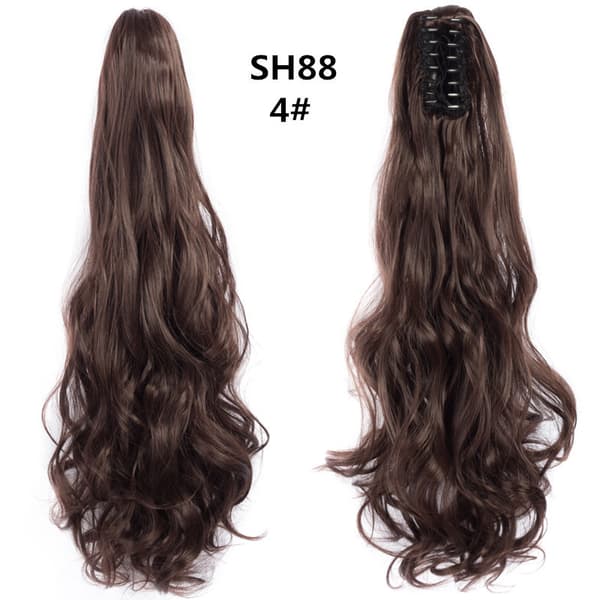 One Piece Ponytail Peruk (ca 55cm), Wavy Curly Ponytail Extensi
