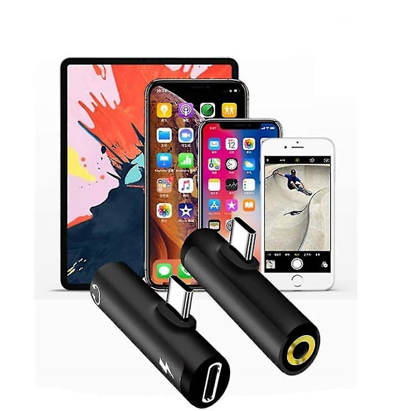 Hodetelefonadapter Adapter Splitter Lightning Splitter Audio Adap