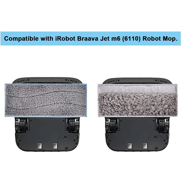8-pack tvättbara och återanvändbara moppdynor kompatibla med iRobot