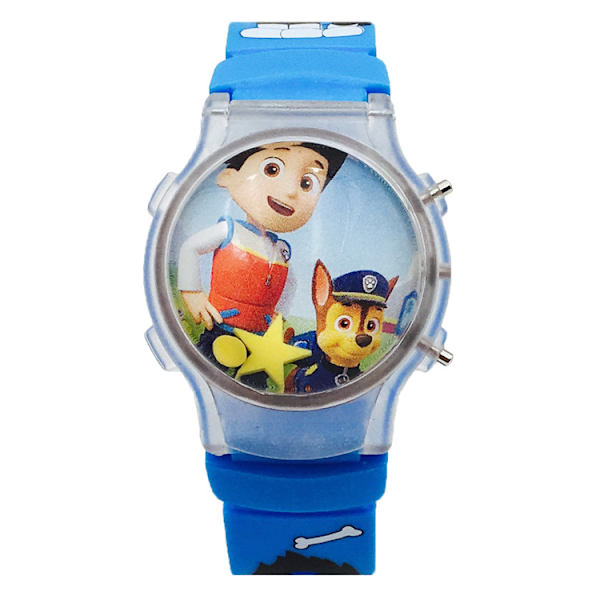 Paw Patrol -digitaalinen LCD-kvartsirannekell - sininen, siisti ja edullinen