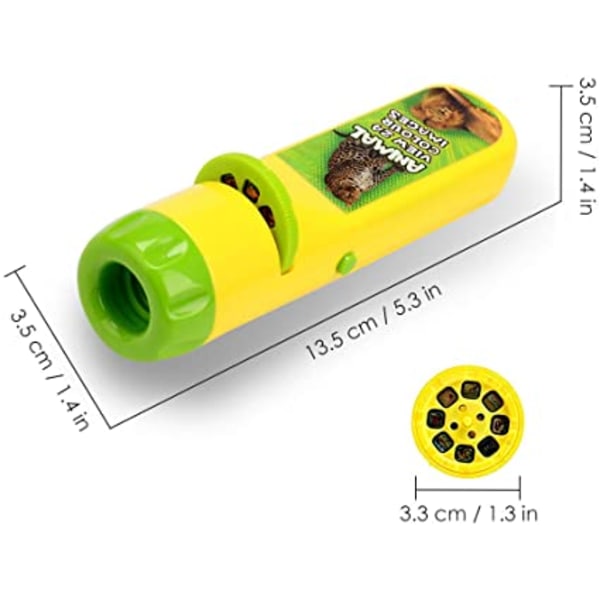 Taskulamppu ja projektorilelu, 3-vuotiaat ja sitä vanhemmat lapset, diat päällä