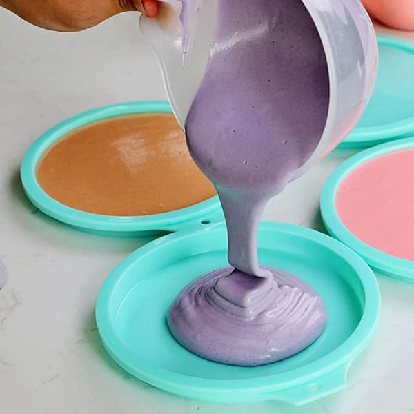 Rund silikonkakeform 6 tommers bakeform non-stick bakeform
