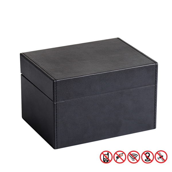 Paljon Anti RFID Box 16 * 12 * 9,5 cm PU case aallonestosuojaa