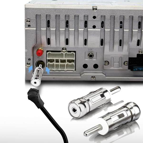 5 DIN til ISO bilantenneadapter kompatibel bilantenne stik