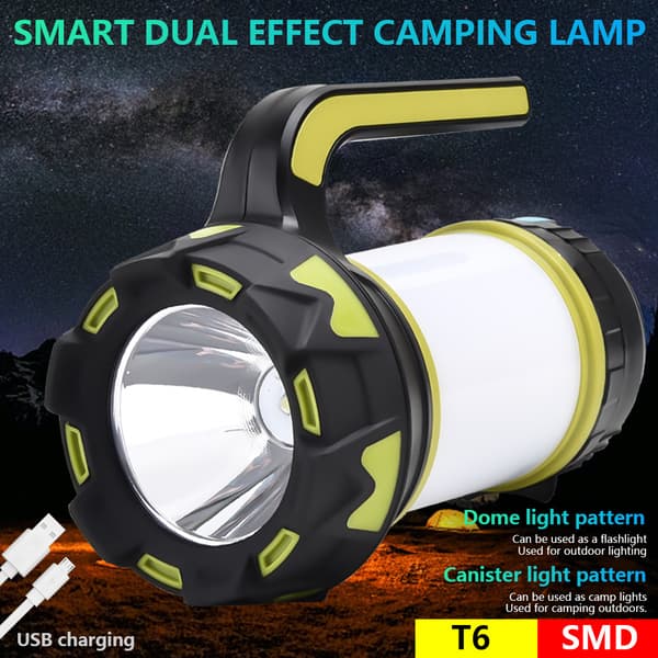 Camping lanterne, USB genopladelig LED campinglys dæmpbar Ip6