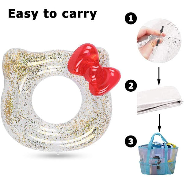 Solmio Cat Swimming Float Ring Floating Circle kainalokuoppa Pool Floa