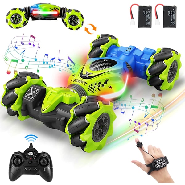 2.4GHz 4WD 360° Offroad RC Bil 1:24 RC Bil Musik og Lys Mini