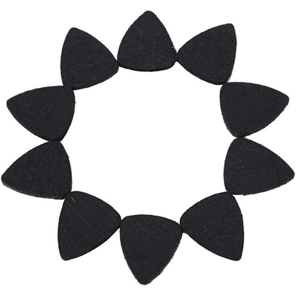 Svart - 10 gitarrplektrum, musikplektrum gitarrplektrum för ukulele ullplektrum 3 mm plektrum instrumenttillbehör