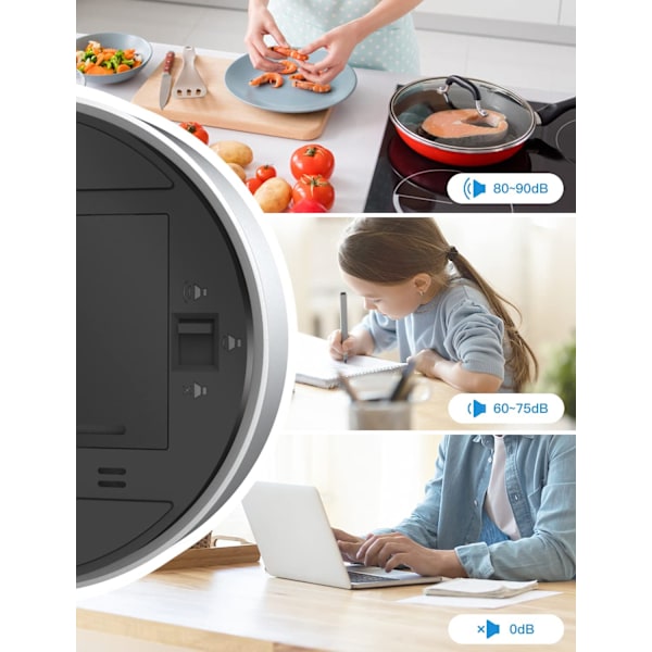 Køkken Timere Digital Timer Magnetisk Nedtællingstimer med Stor